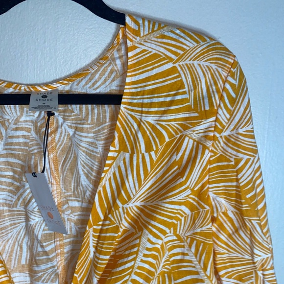 🦋NWT Women's Shade & Shore Tie-Front Long Sleeve Cover Up Top and Shorts! - Picture 3 of 15